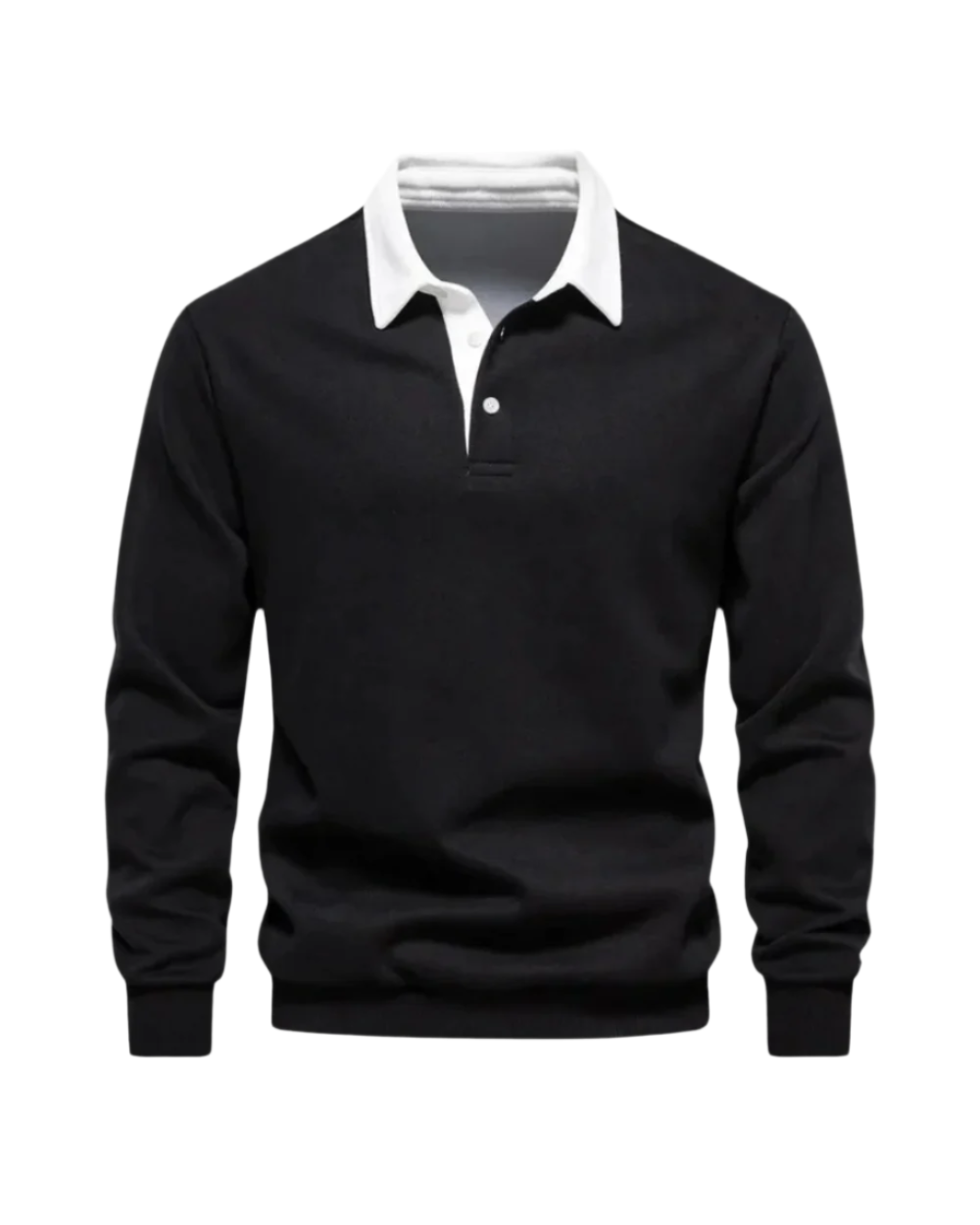 Poloshirt - Langarm-Poloshirt mit Kragen für Männer-HauteBerlin