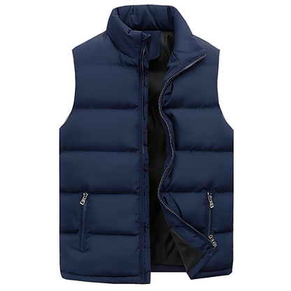 Puffer Vest – Ärmellose Weste mit Reißverschluss für Männer-HauteBerlin