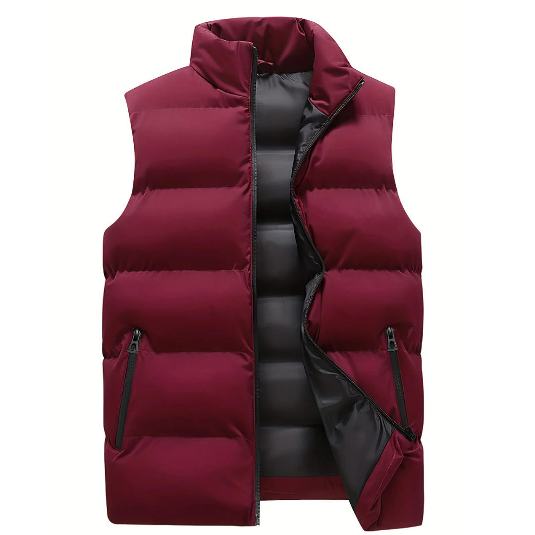 Puffer Vest – Ärmellose Weste mit Reißverschluss für Männer-HauteBerlin