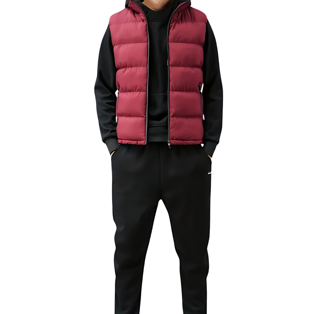 Puffer Vest – Ärmellose Weste mit Reißverschluss für Männer-HauteBerlin