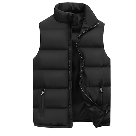 Puffer Vest – Ärmellose Weste mit Reißverschluss für Männer-HauteBerlin