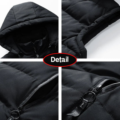 Puffer Vest – ärmellose Weste mit Kapuze und Reißverschluss für Herren als wärmende Körperbedeckung für den Winter-HauteBerlin
