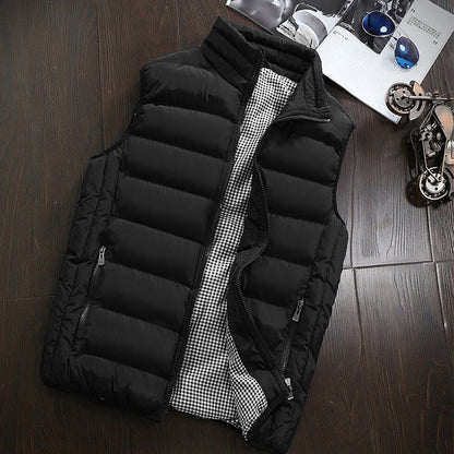 Pufferweste - Herren Zip-Up Winter Bodywarmer Winter Gilet-HauteBerlin