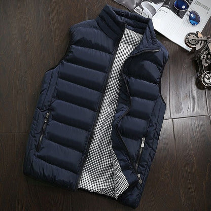 Pufferweste - Herren Zip-Up Winter Bodywarmer Winter Gilet-HauteBerlin