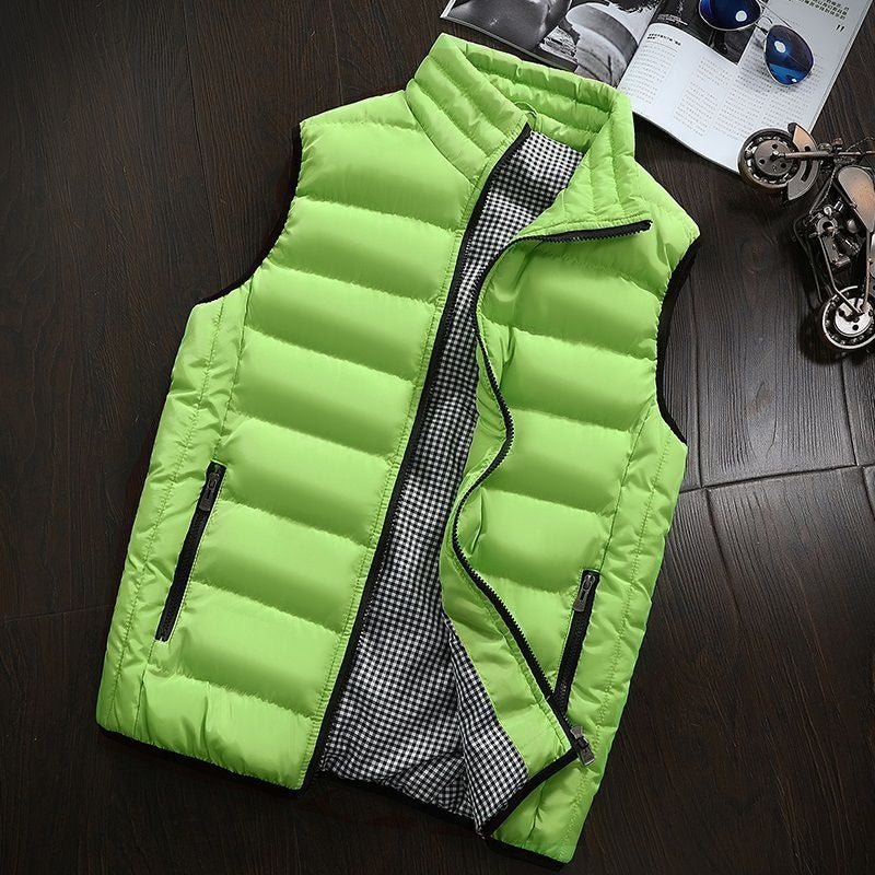 Pufferweste - Herren Zip-Up Winter Bodywarmer Winter Gilet-HauteBerlin