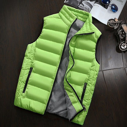 Pufferweste - Herren Zip-Up Winter Bodywarmer Winter Gilet-HauteBerlin