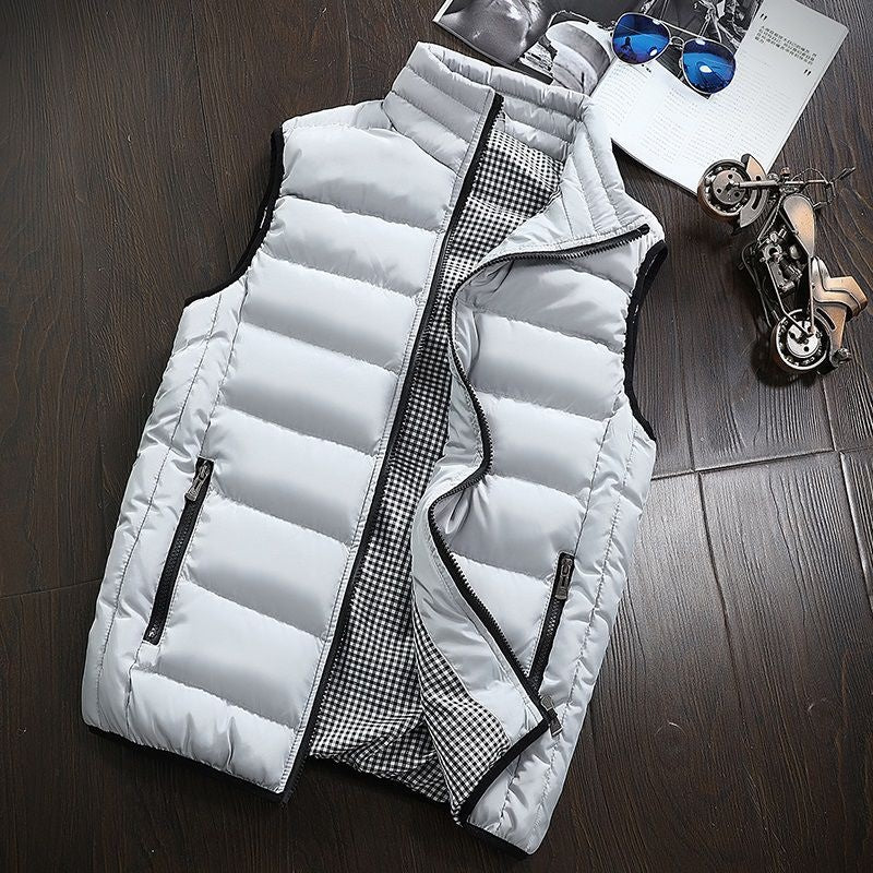 Pufferweste - Herren Zip-Up Winter Bodywarmer Winter Gilet-HauteBerlin