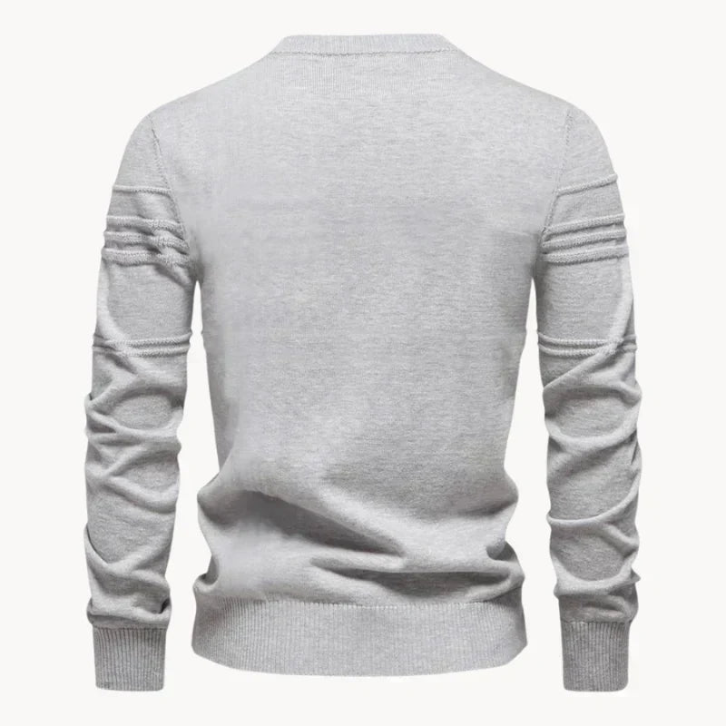 Pullover – Rundhalsausschnitt – Normale Passform – Strickpullover – Herrenpullover-HauteBerlin