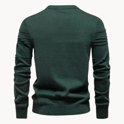 Pullover – Rundhalsausschnitt – Normale Passform – Strickpullover – Herrenpullover-HauteBerlin