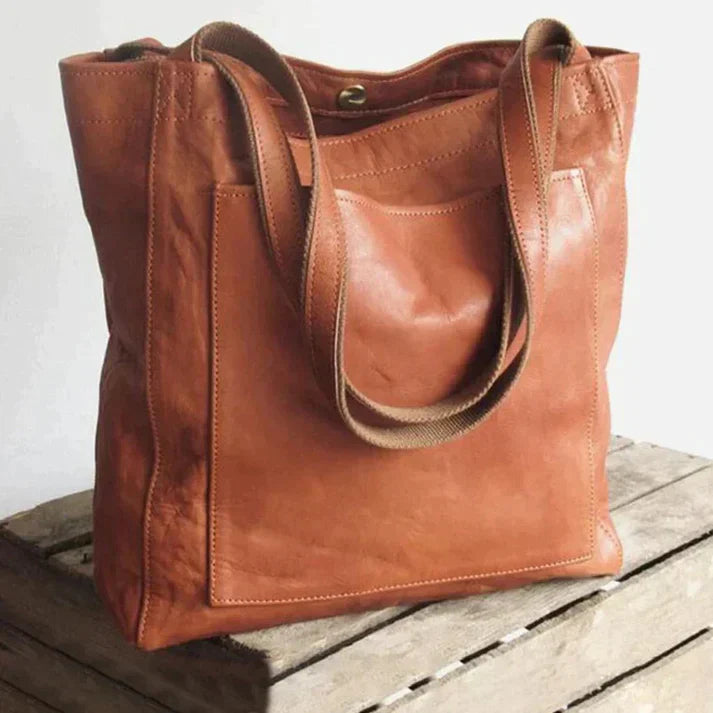 Elanvera – Damen Umhängetasche aus Echtem Leder im Modernen Design-Braun-HauteBerlin