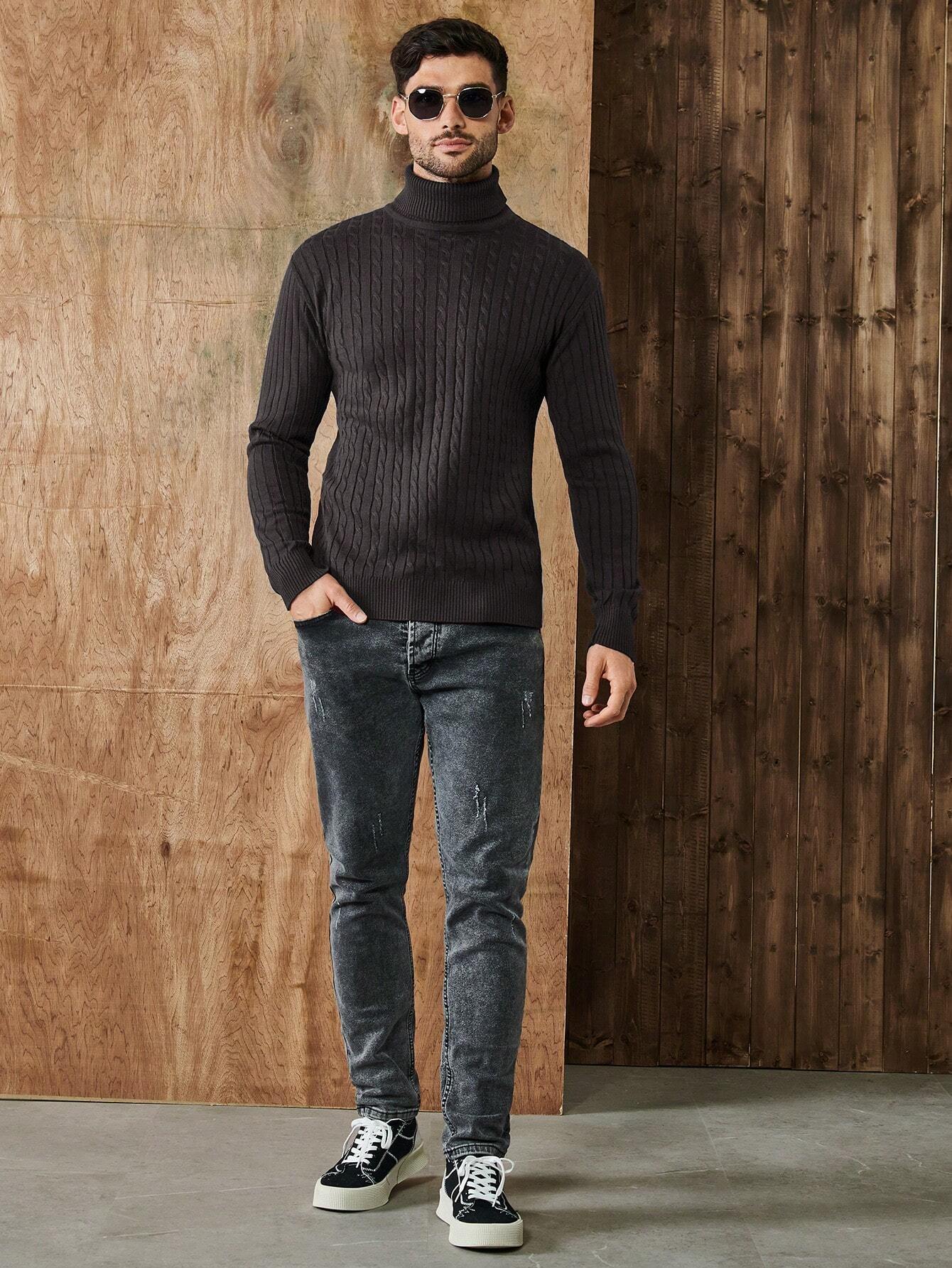 Rollkragenpullover - Herren Strickpullover mit Rollkragen-HauteBerlin