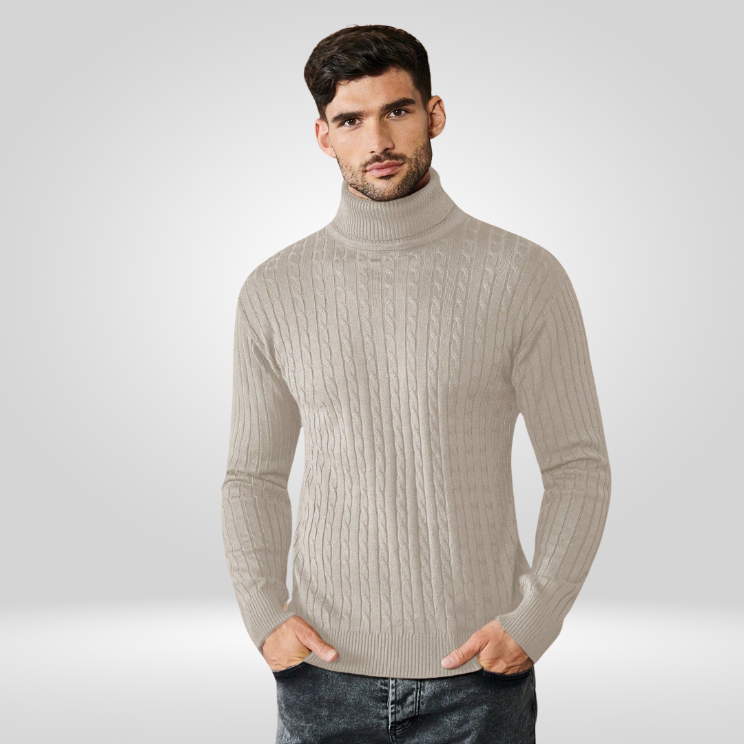 Rollkragenpullover - Herren Strickpullover mit Rollkragen-HauteBerlin