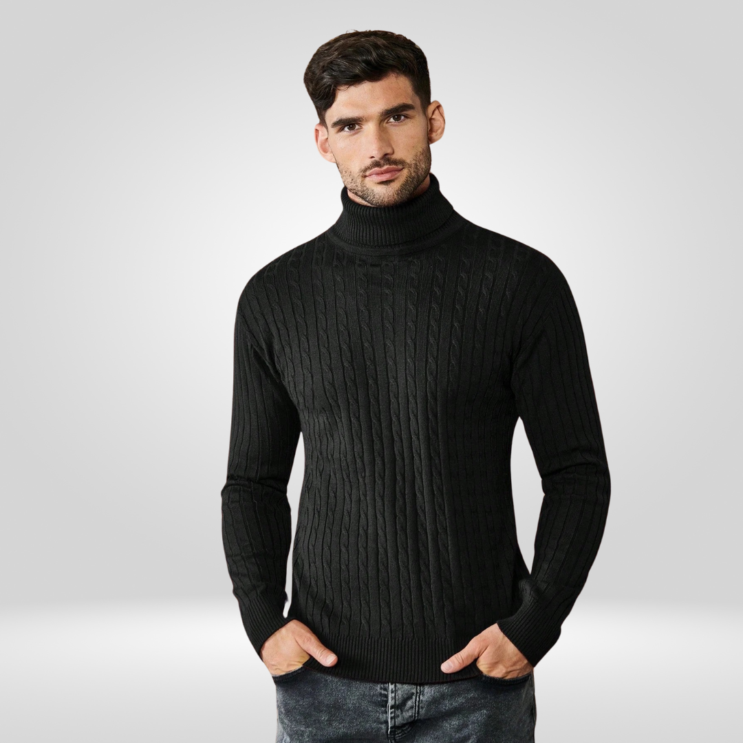 Rollkragenpullover - Herren Strickpullover mit Rollkragen-HauteBerlin