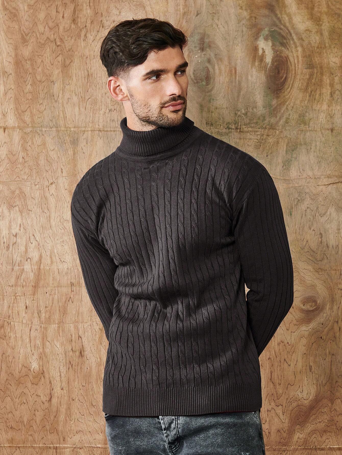 Rollkragenpullover - Herren Strickpullover mit Rollkragen-HauteBerlin