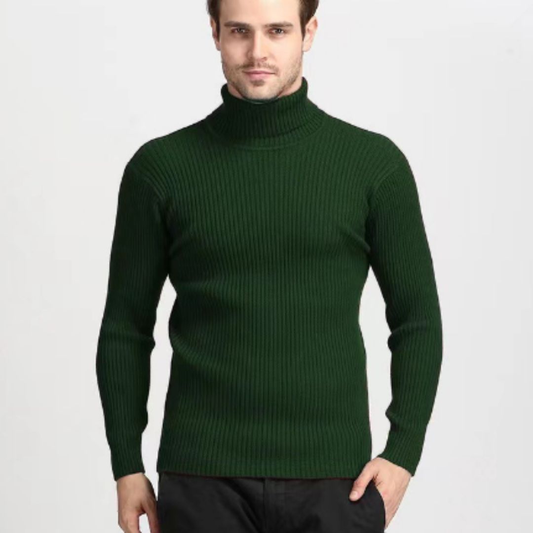 Rollkragenpullover – Slim Fit Strickpullover mit Rollkragen für Herren-HauteBerlin
