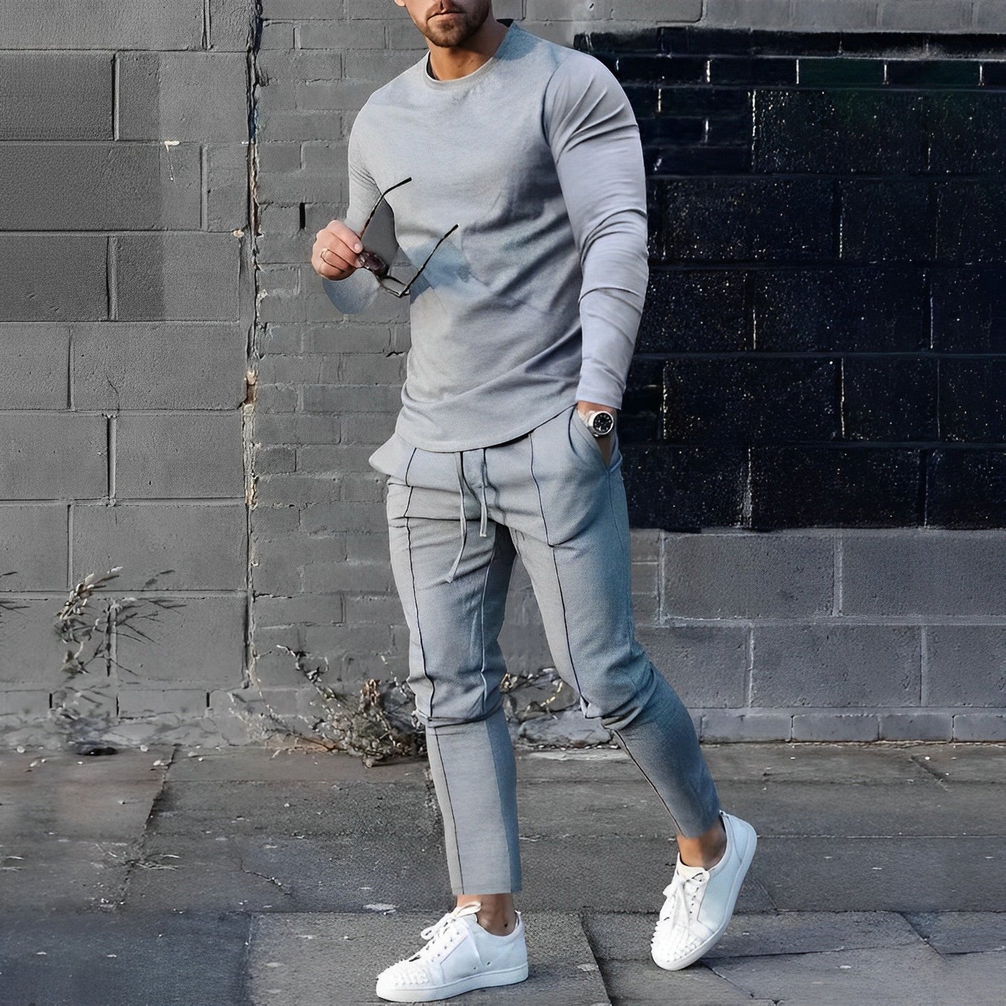 Sweatshirt- und Jogginghosen-Set – Lässiges zweiteiliges Set für Männer