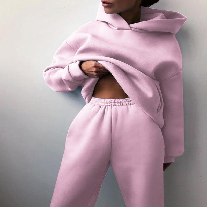 Lora - Joggingset in Übergröße-Rosa-S-HauteBerlin