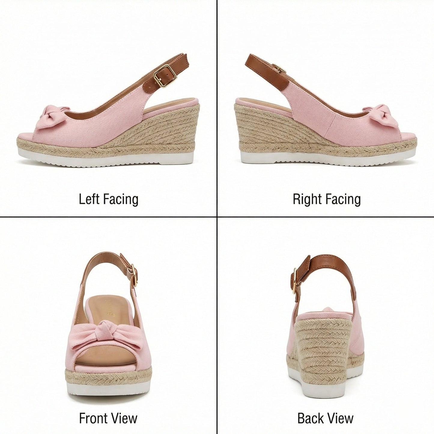 Sandalen mit Keilabsatz – offene Zehen – verstellbarer Riemen – Plateausandalen – Damensandalen-HauteBerlin