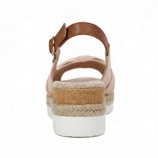Sandalen mit Keilabsatz – offene Zehen – verstellbarer Riemen – Plateausandalen – Damensandalen-HauteBerlin