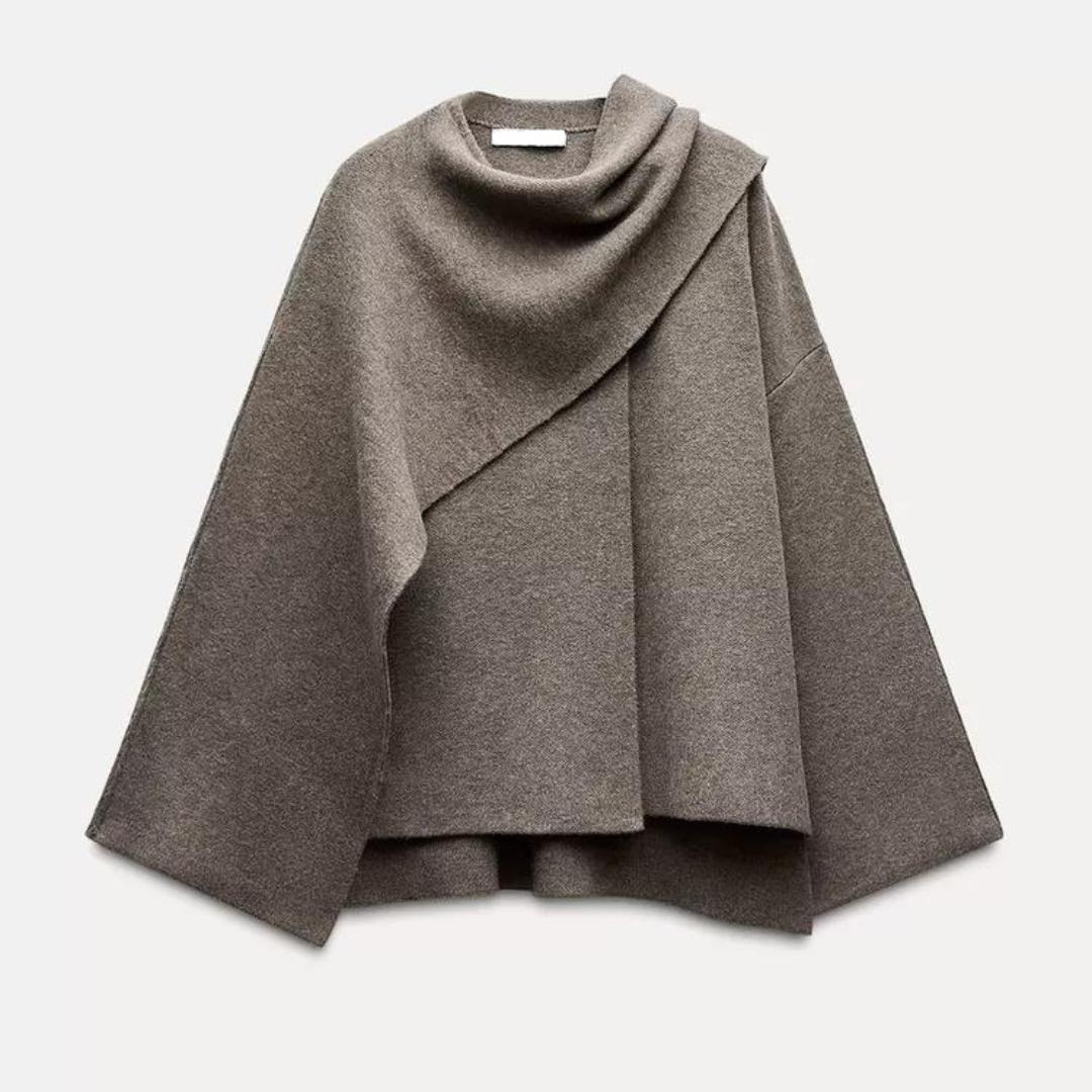 Schal-Mantel - Herbst - Wolle - Cape Mantel - Jacken für Frauen-HauteBerlin