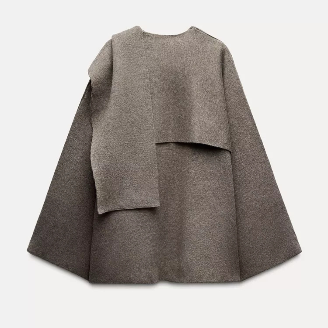 Schal-Mantel - Herbst - Wolle - Cape Mantel - Jacken für Frauen-HauteBerlin