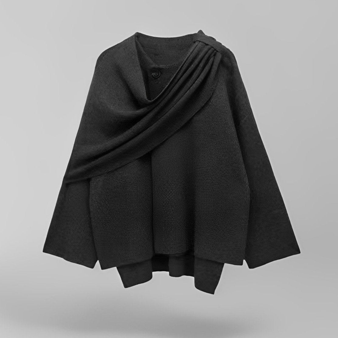 Schal-Mantel - Herbst - Wolle - Cape Mantel - Jacken für Frauen-HauteBerlin