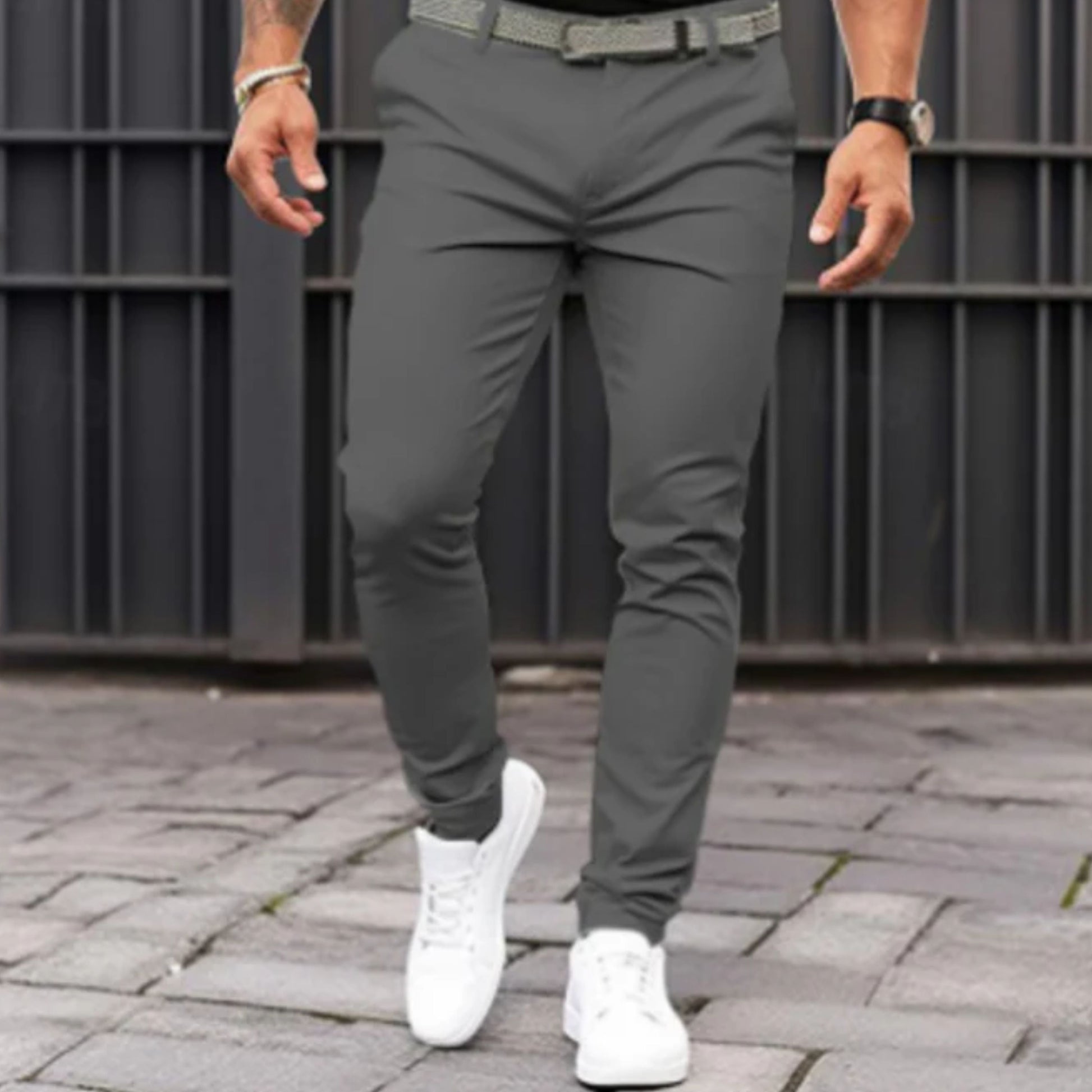 Schmale Chinos | Stretch | Schmaler Schnitt | Chino-Hosen | Herrenhosen-HauteBerlin