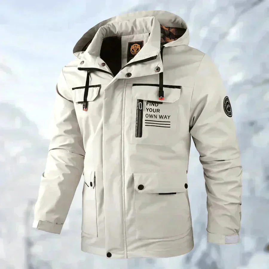 Schneefeste Jacke | Wasserdicht | Mit Kapuze | Einsatzjacke | Winterjacke für Herren-HauteBerlin