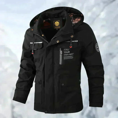 Schneefeste Jacke | Wasserdicht | Mit Kapuze | Einsatzjacke | Winterjacke für Herren-HauteBerlin