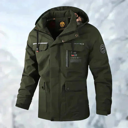 Schneefeste Jacke | Wasserdicht | Mit Kapuze | Einsatzjacke | Winterjacke für Herren-HauteBerlin