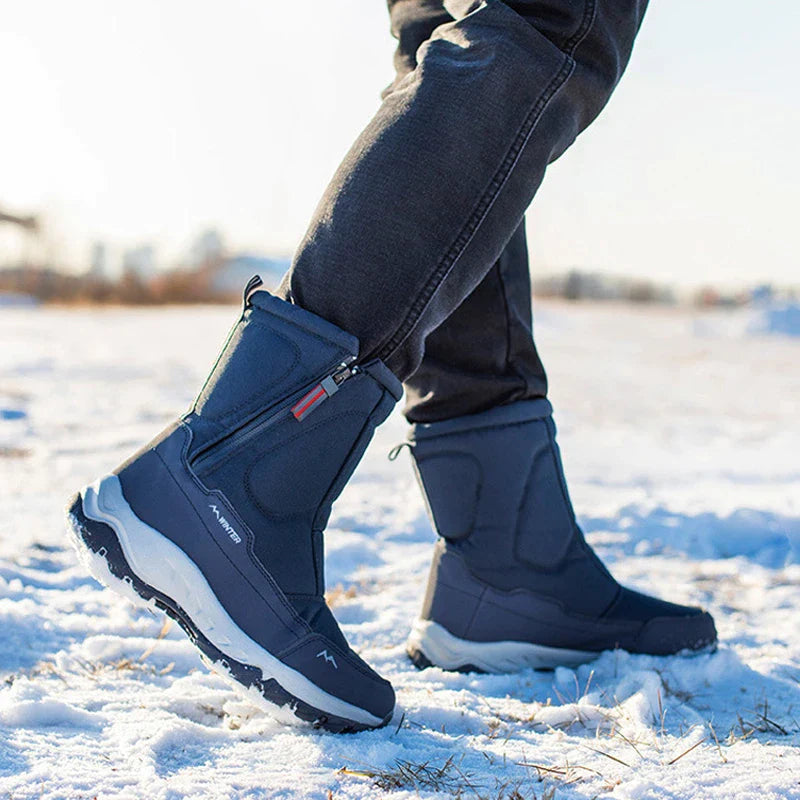 Schneestiefel – Mit Fell gefüttert – Rutschfest – Winterstiefel – Herrenstiefel-HauteBerlin