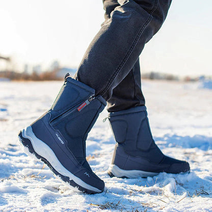 Schneestiefel – Mit Fell gefüttert – Rutschfest – Winterstiefel – Herrenstiefel-HauteBerlin