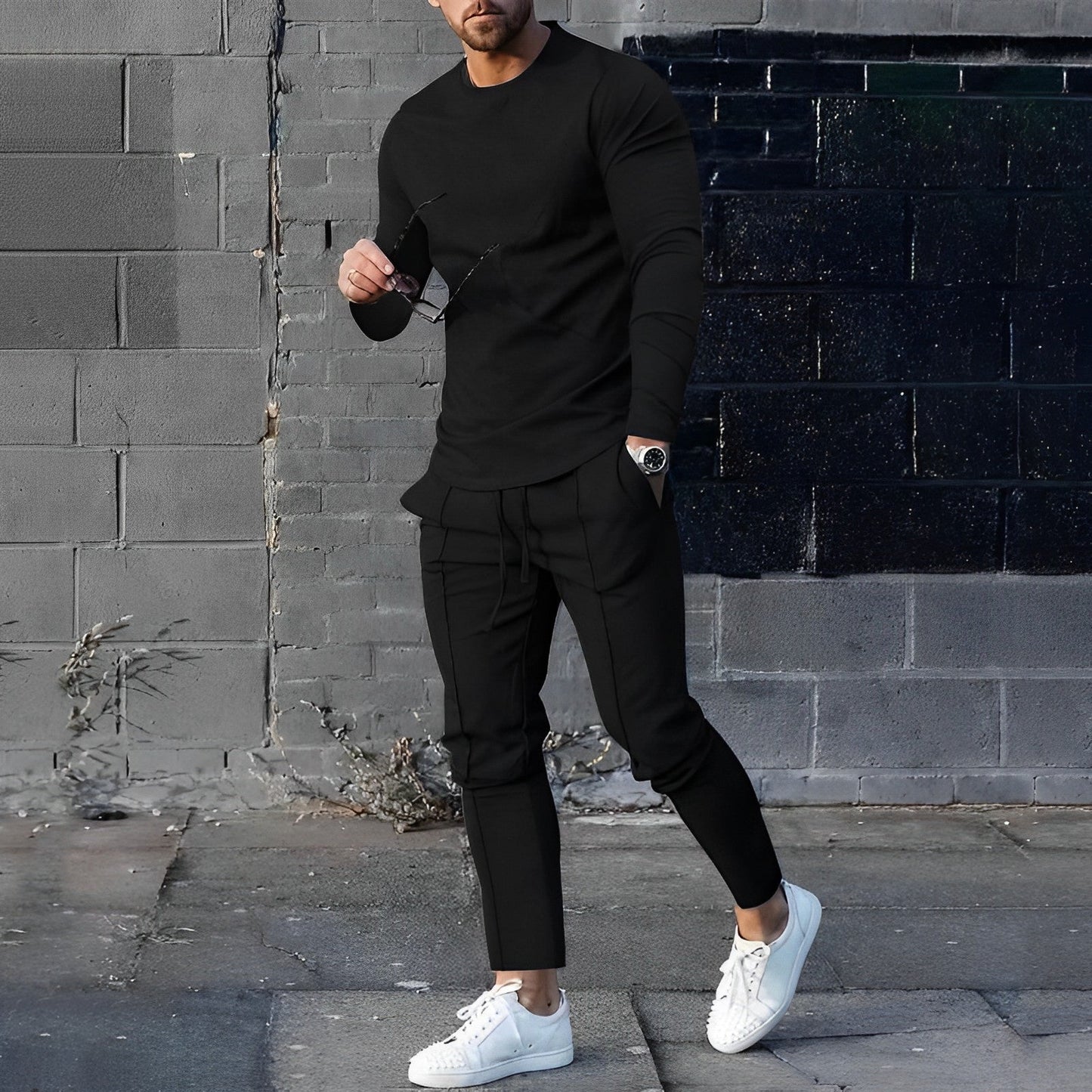 Sweatshirt- und Jogginghosen-Set – Lässiges zweiteiliges Set für Männer