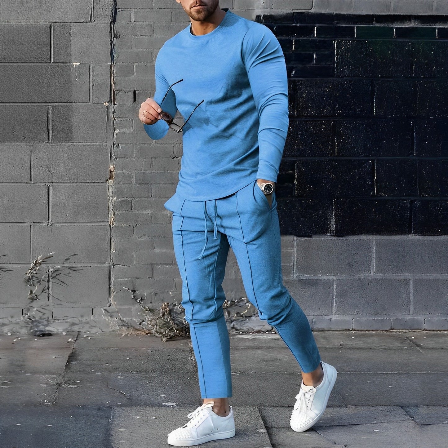 Sweatshirt- und Jogginghosen-Set – Lässiges zweiteiliges Set für Männer