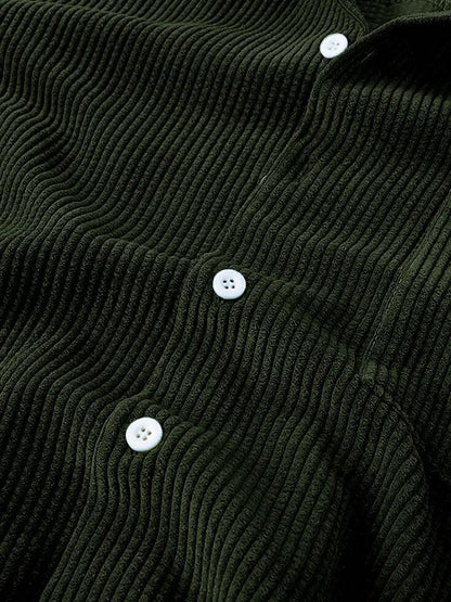 Set aus Hemd und Shorts | Cord | Kurzarm | Zweiteiler | Herren-Set aus Cord-HauteBerlin