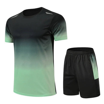 Shorts und T-Shirt Set - Schnell trocknend - Workout - Activewear Set - Sportbekleidung für Männer-HauteBerlin