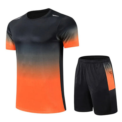 Shorts und T-Shirt Set - Schnell trocknend - Workout - Activewear Set - Sportbekleidung für Männer-HauteBerlin