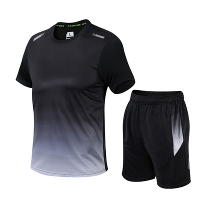 Shorts und T-Shirt Set - Schnell trocknend - Workout - Activewear Set - Sportbekleidung für Männer-HauteBerlin