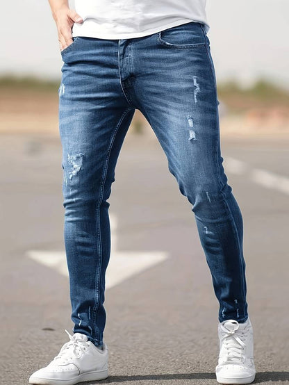 Skinny-Jeans | Ripped | Stretch | Schlanke Fit-Jeans | Herrenjeans-HauteBerlin