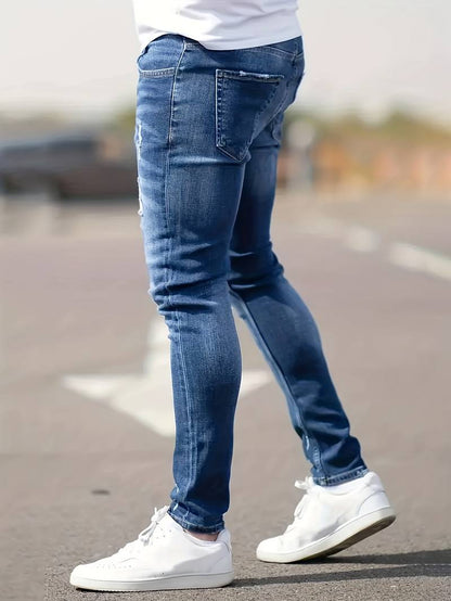 Skinny-Jeans | Ripped | Stretch | Schlanke Fit-Jeans | Herrenjeans-HauteBerlin