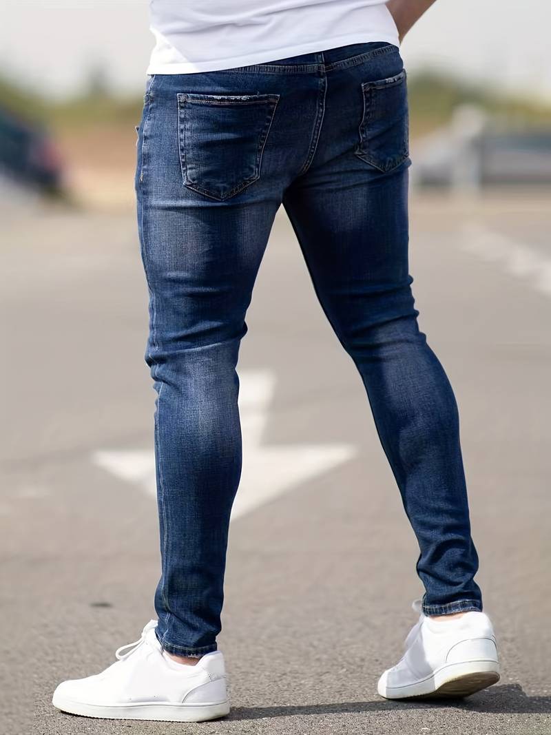 Skinny-Jeans | Ripped | Stretch | Schlanke Fit-Jeans | Herrenjeans-HauteBerlin