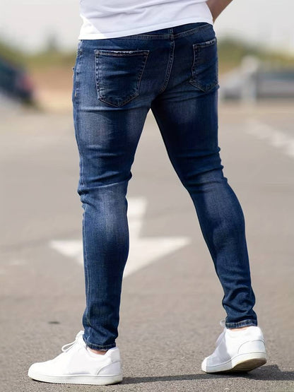 Skinny-Jeans | Ripped | Stretch | Schlanke Fit-Jeans | Herrenjeans-HauteBerlin