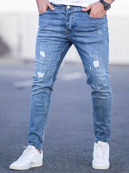 Skinny-Jeans | Ripped | Stretch | Schlanke Fit-Jeans | Herrenjeans-HauteBerlin