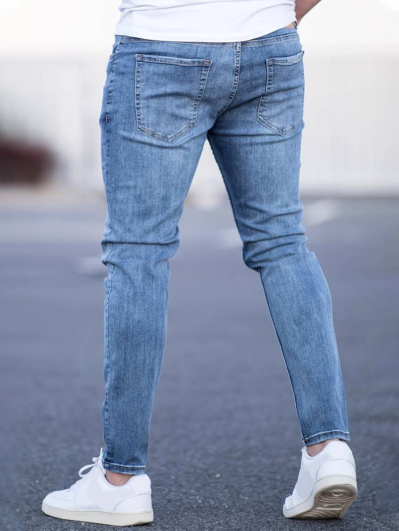 Skinny-Jeans | Ripped | Stretch | Schlanke Fit-Jeans | Herrenjeans-HauteBerlin