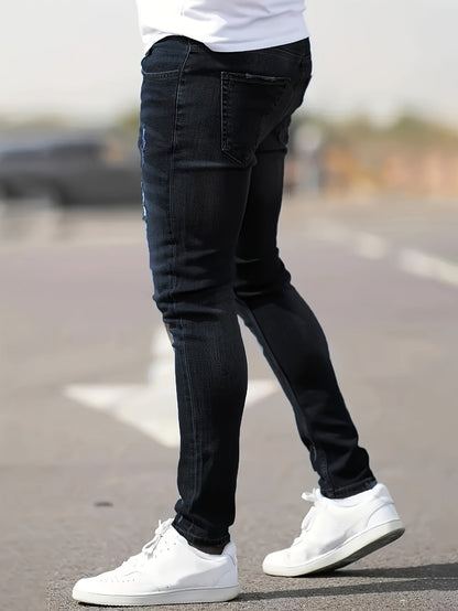 Skinny-Jeans | Ripped | Stretch | Schlanke Fit-Jeans | Herrenjeans-HauteBerlin