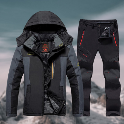 Skiset – mit Kapuze – Outdoor – Set aus Skijacke und -hose – Winterkleidung für Männer-HauteBerlin