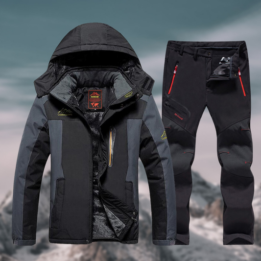 Skiset – mit Kapuze – Outdoor – Set aus Skijacke und -hose – Winterkleidung für Männer-HauteBerlin