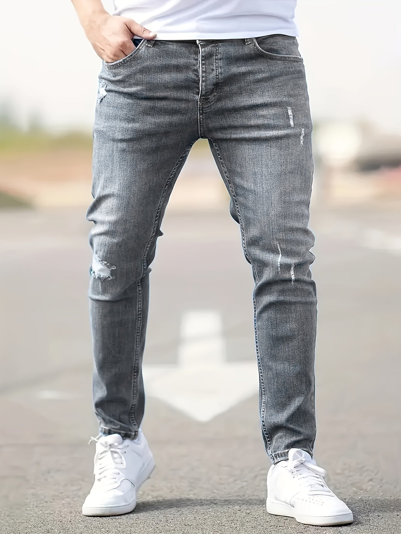 Slim-Fit-Jeans | Stretch | Rissig | Skinny-Jeans | Herrenjeans-HauteBerlin