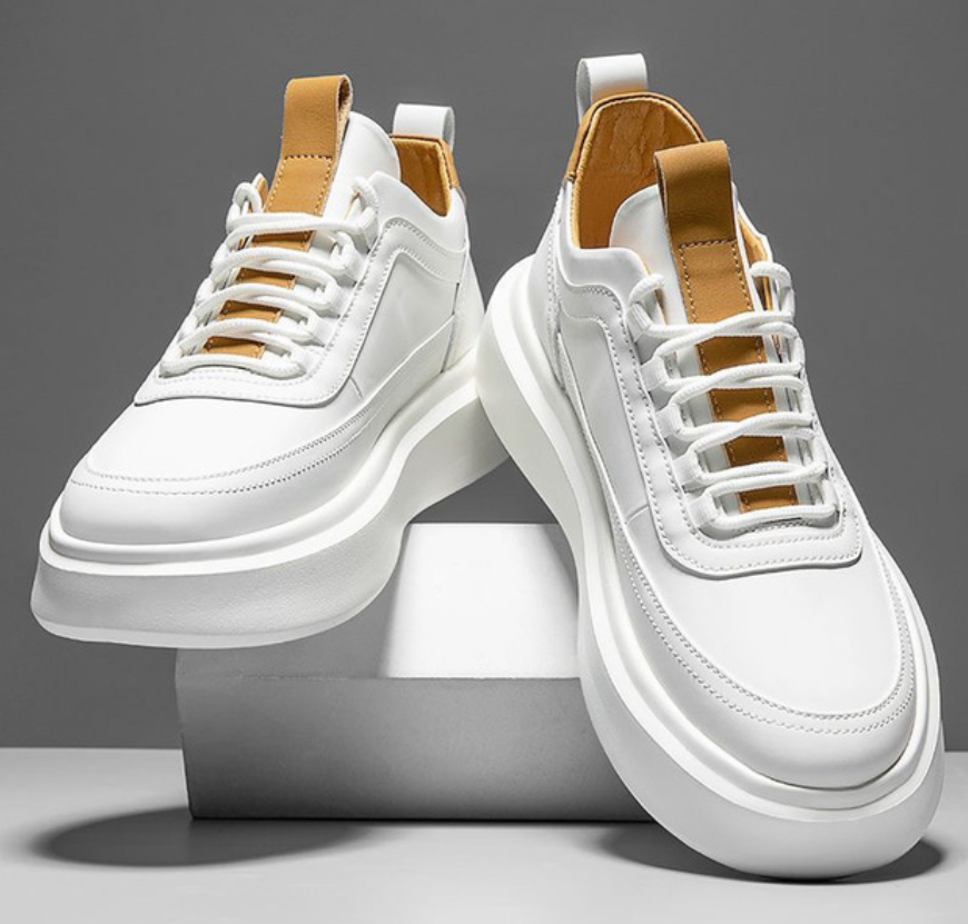 Sneakers – Weiß – Schnürschuhe – Wanderschuhe – Herrenschuhe-HauteBerlin