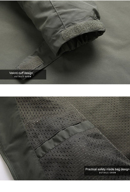 Softshell Jacke - Herren Kapuzenjacke Wasserdicht Outdoor Winddicht Jacke-HauteBerlin